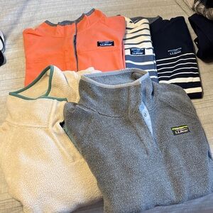 LL Bean Fleece and Sweatshirt Collection